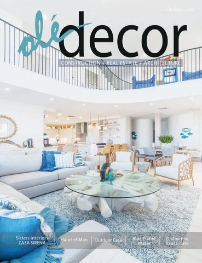 Casa Sirena on the cover of Ol&eacute; Decor magazine