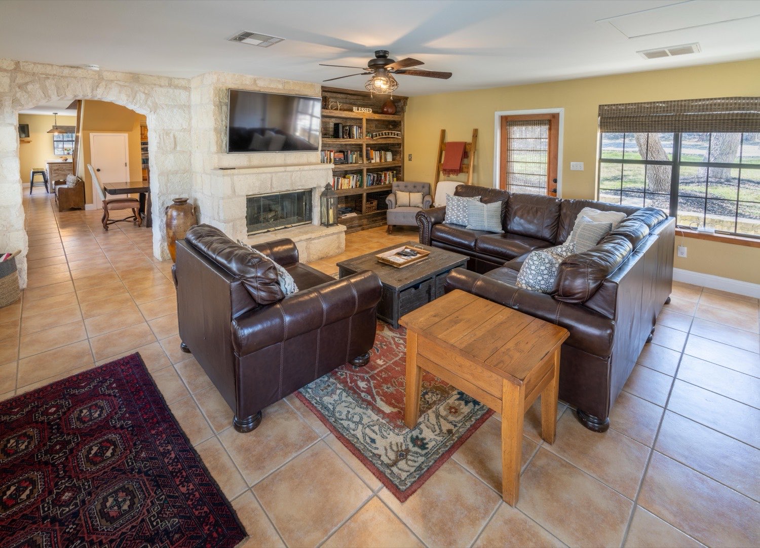 The main house living room