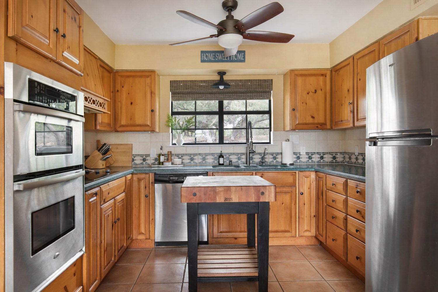 The main house kitchen